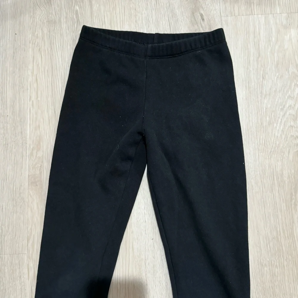 Kids Cat & Jack Girls Black Thermal Fleece Jogger Sweatpants M 7/8